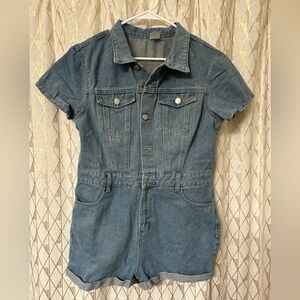 Denim Romper